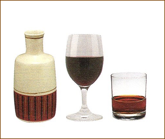 日本酒（特に熱燗）赤ワイン、紹興酒