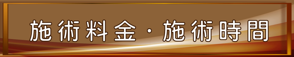 施術料金・施術時間