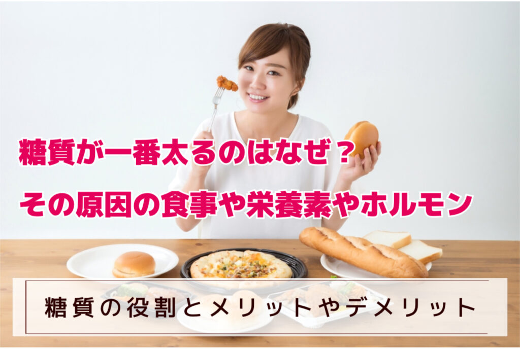 糖質が一番太るのはなぜ?その原因の食事や栄養素、ホルモン
