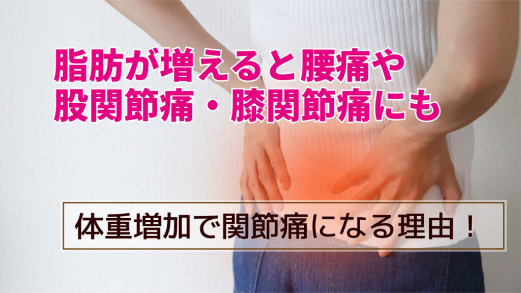 脂肪が増えると関節痛に