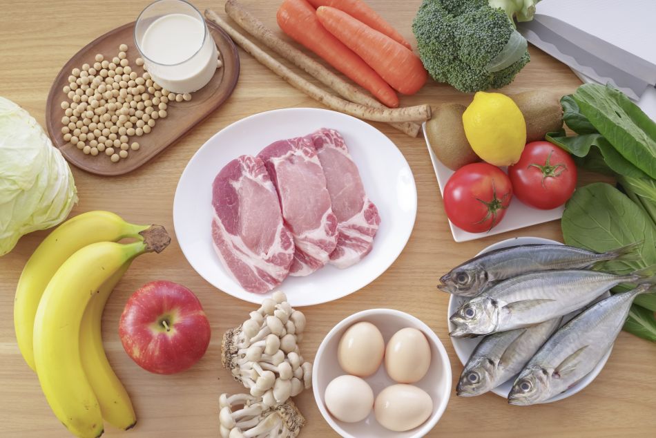 お肉やお魚、野菜や果物