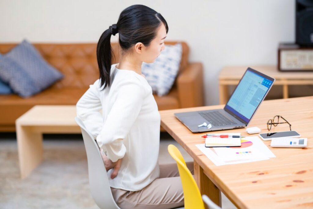 長時間のデスクワーク