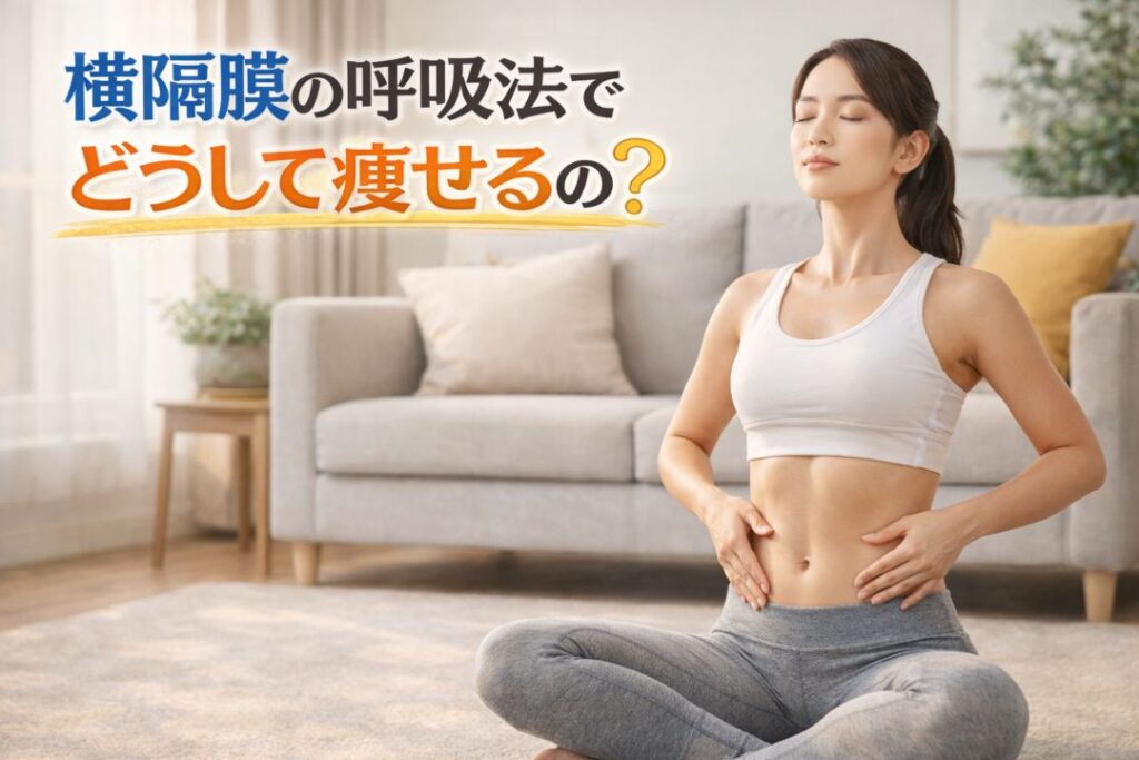 横隔膜の呼吸法でどうして痩せるの?