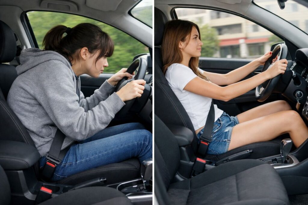 シート姿勢の崩れ（猫背・骨盤後傾）