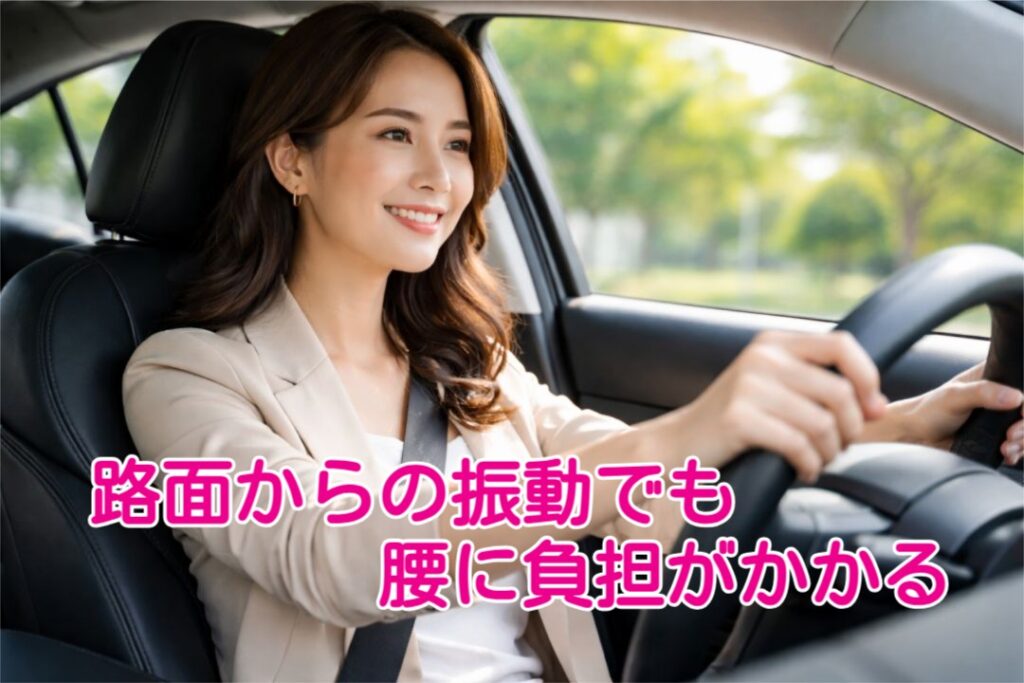 路面からの振動でも腰痛に