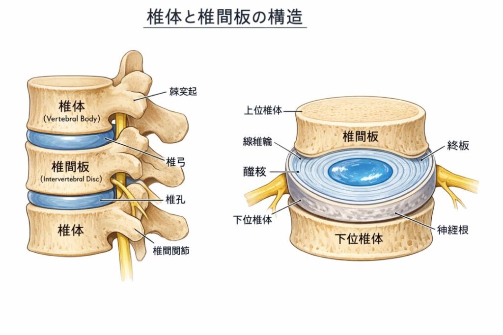 椎体の構造と大きな特徴