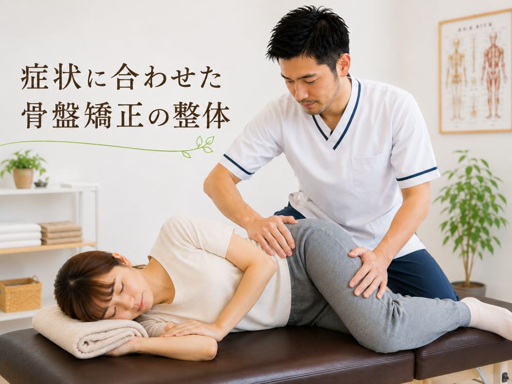 症状に合わせた骨盤矯正の整体