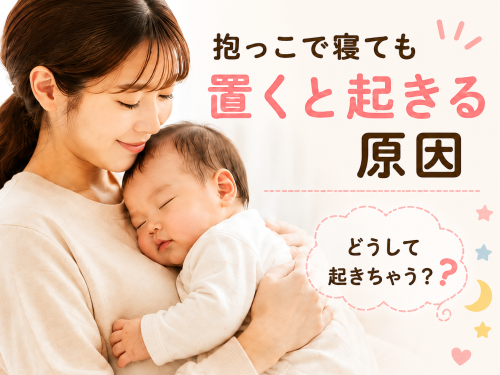 抱っこで寝ても置くと起きる原因 どうして起きちゃう？