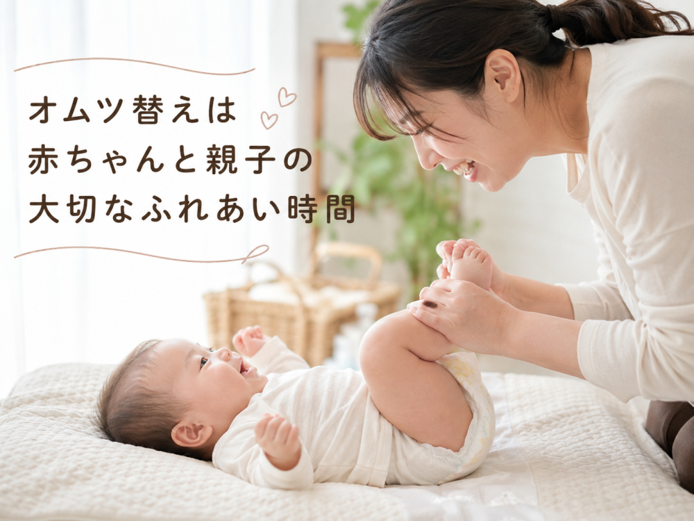 オムツ替えは赤ちゃんと親子の大切なふれあい時間