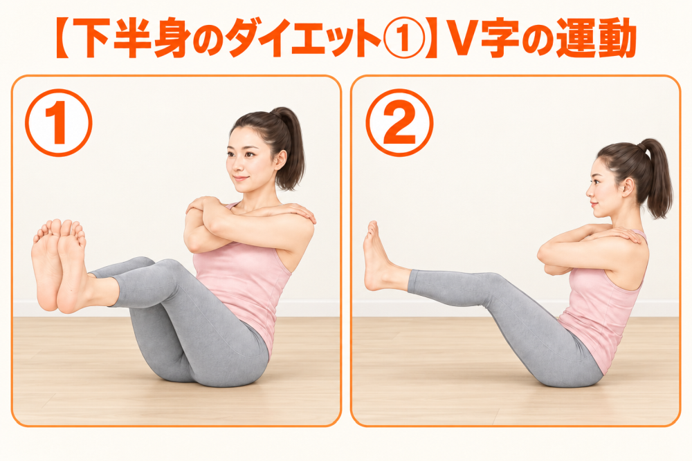 【下半身太り①】V字運動
