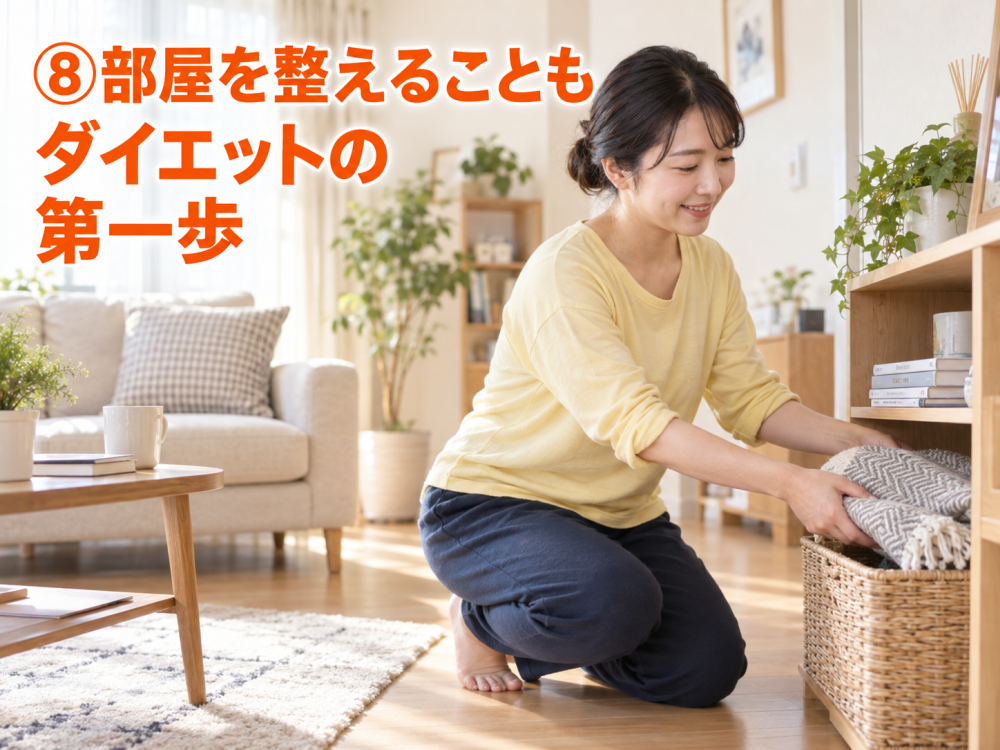 ⑧部屋を整えることもダイエットの第一歩