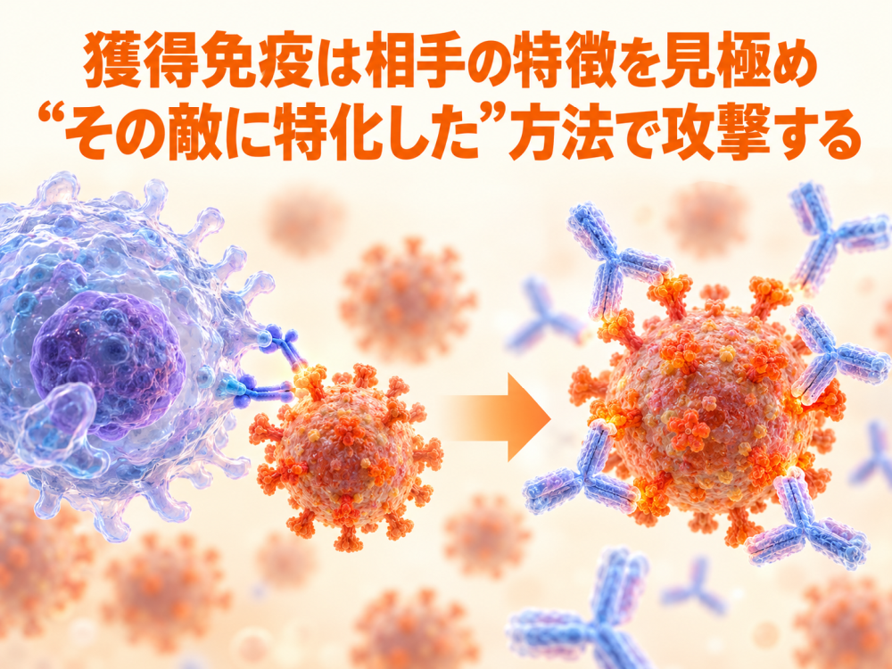 獲得免疫は相手の特徴を見極め “その敵に特化した”方法で攻撃する