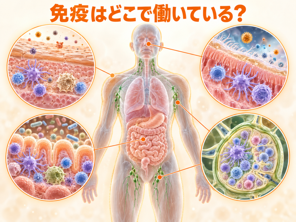 免疫はどこで働いている？