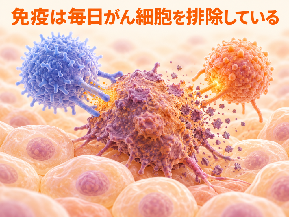 免疫は毎日がん細胞を排除している