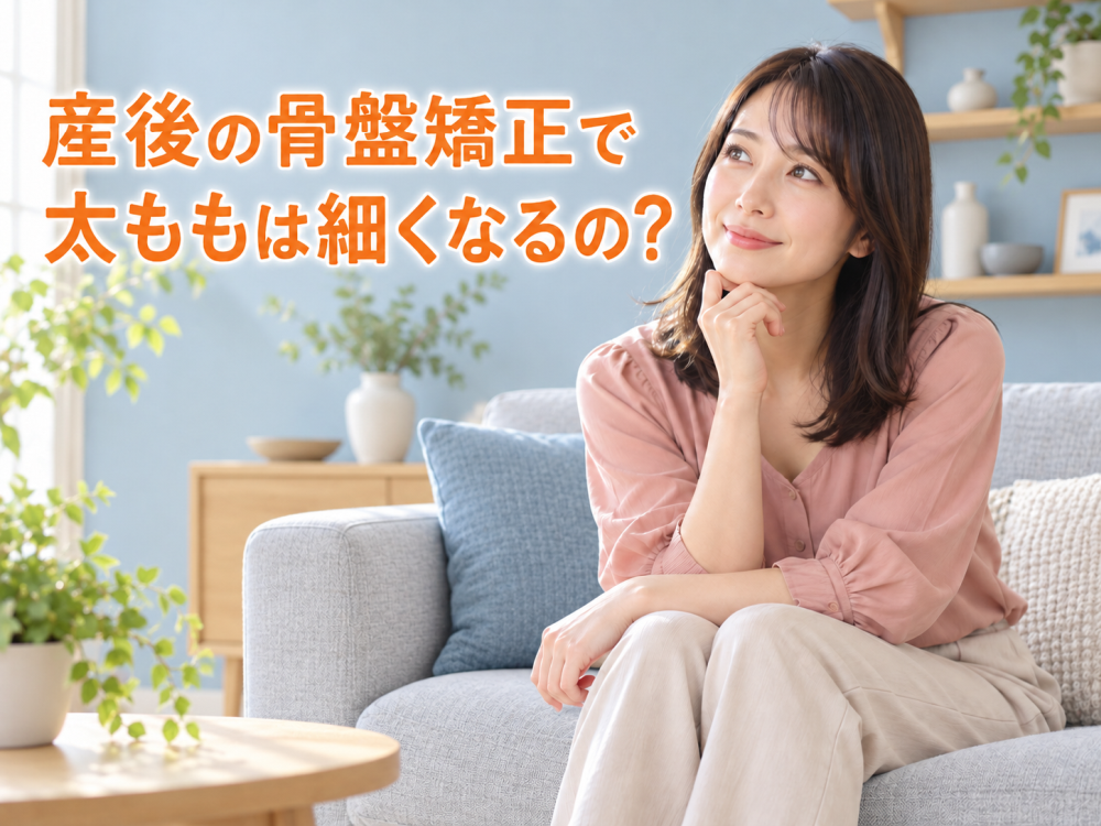産後の骨盤矯正で太ももは細くなるの？