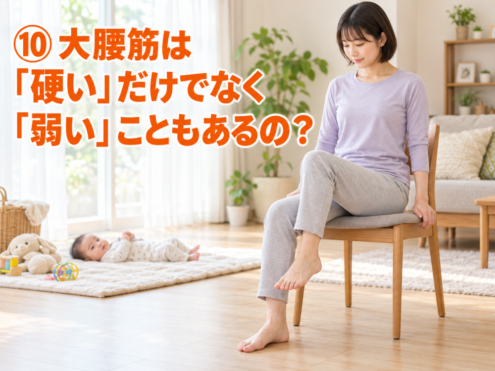 ⑩ 大腰筋は「硬い」だけでなく「弱い」こともあるの？