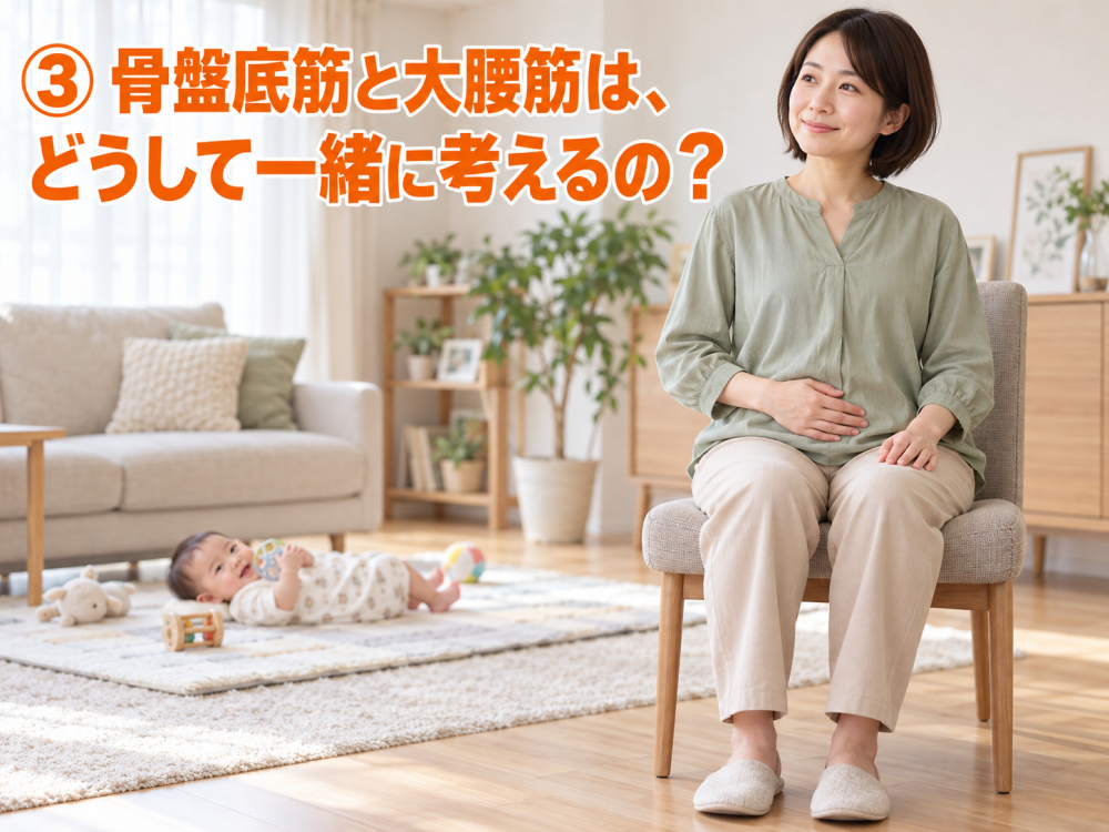 ③ 骨盤底筋と大腰筋は、どうして一緒に考えるの？